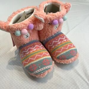 Totes Toasties Kids Llama Slippers New Size 13-1